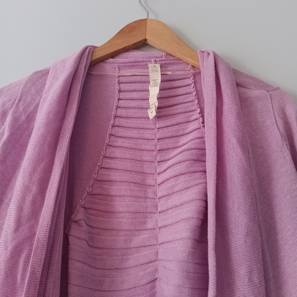 Lululemon Find Your Calm Knit Wrap Sweater Lavender 8 - Picture 3 of 8